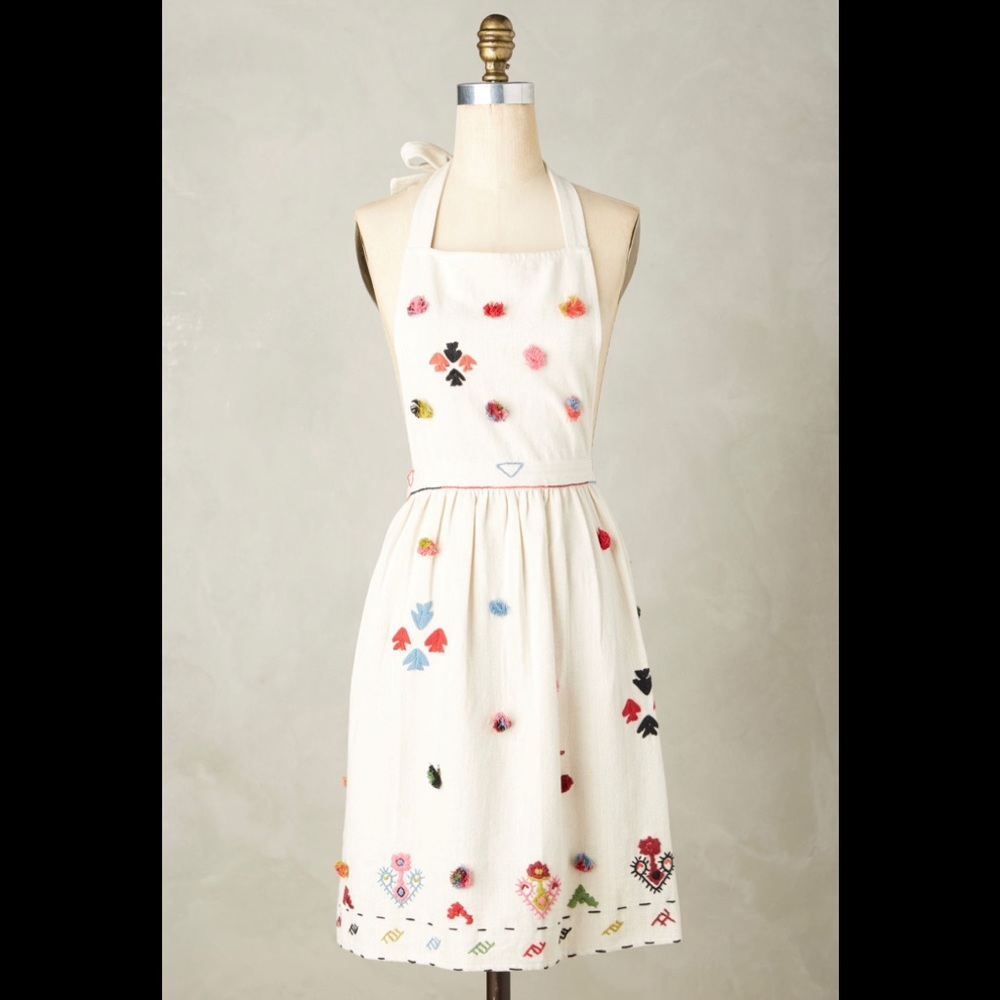 NWT Anthropologie Tufted and Textured Apron